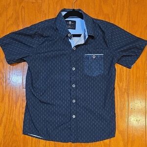 Boys Craft Flow Navy Blue Short Sleeve Shirt